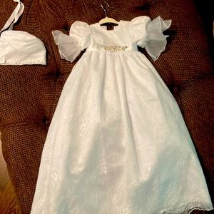 Girls Christening Dress/Gown, Sock
